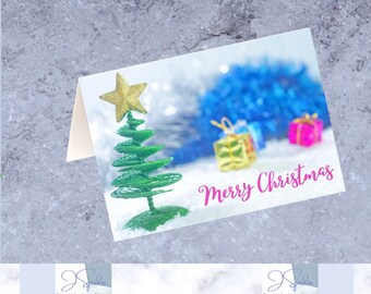 Printable Christmas Card Christmas Greeting Card Digital Download Instant Download CHRISTMAS GREETING Original Printable Christmas Card 7x5