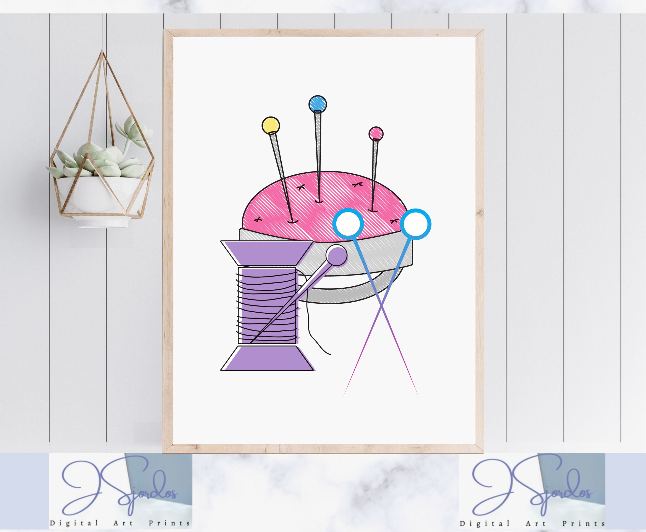 Sewing Room Digital Download, Sewing Room Wall Decor, Printable Sewing ...