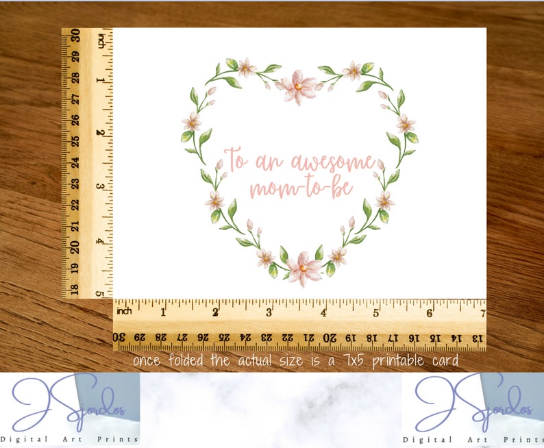 Printable Card Mom to Be, Digital Card for Baby Shower, Printable Cards ...