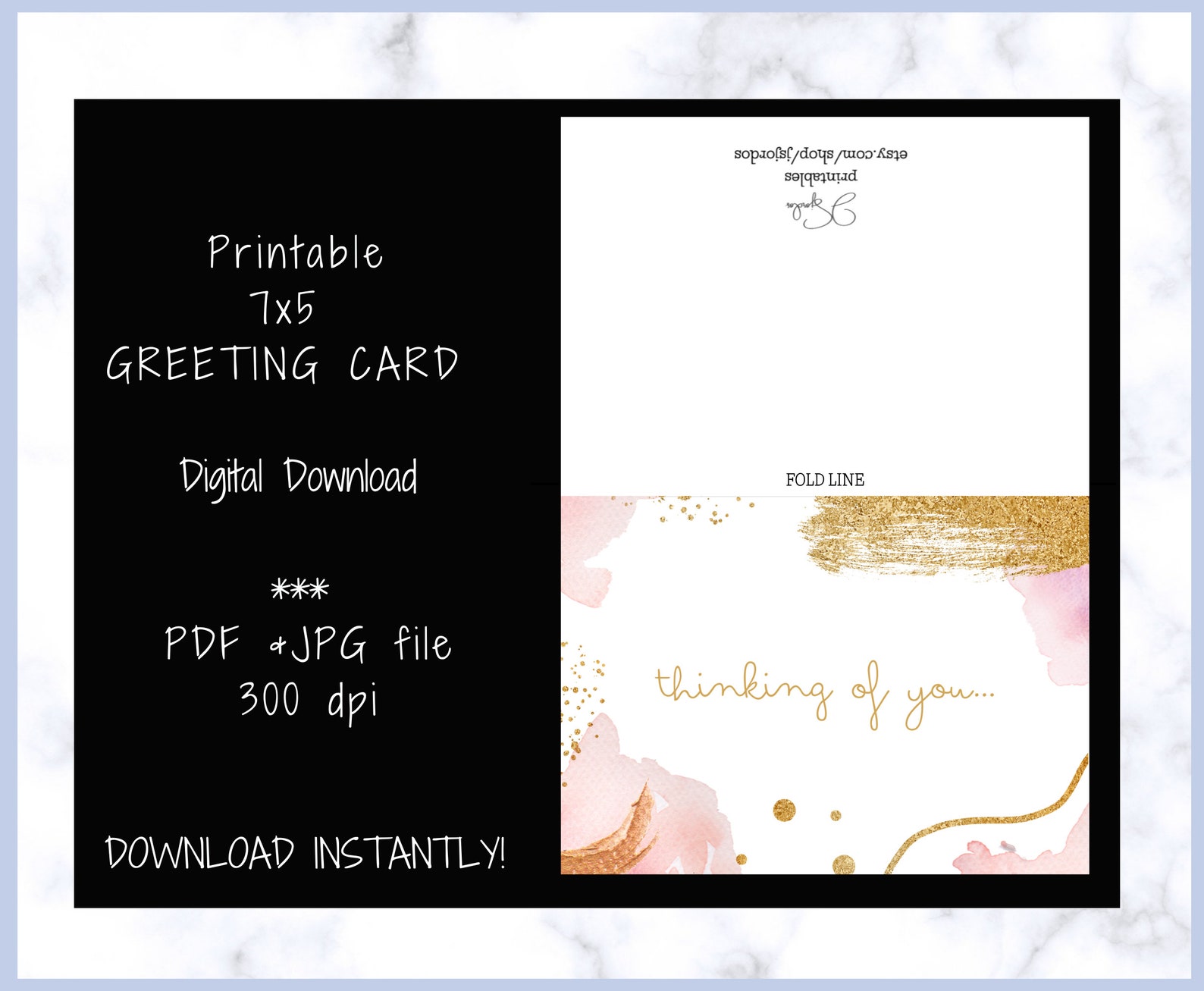 Printable Thinking of You Card Cards Thinking of You Cards - Etsy