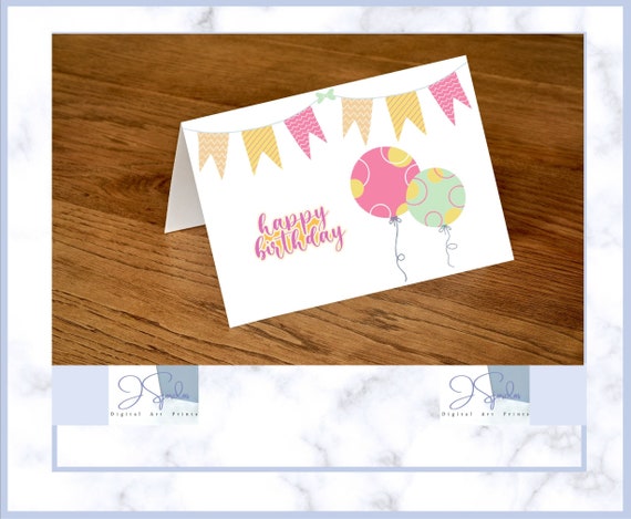 Happy Birthday Card Printable Cards Happy Birthday Card for | Etsy