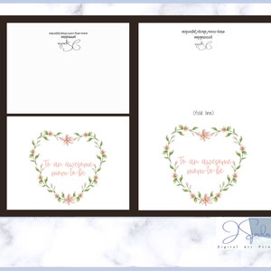 Printable Card Mom to Be, Digital Card for Baby Shower, Printable Cards ...