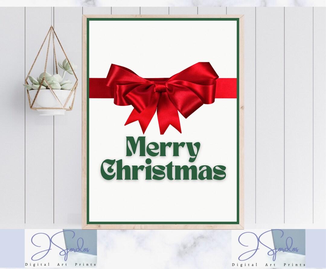 Christmas Wall Art, Merry Christmas, Festive Christmas Wall Art, Christmas Prints Digital