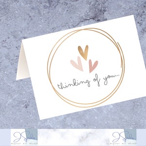 Tarjeta Imprimible Pensando en Ti, tarjetas pensando en ti, Tarjetas para amiga, tarjetas imprimibles de ánimo, tarjetas imprimibles en blanco, tarjetas sencillas