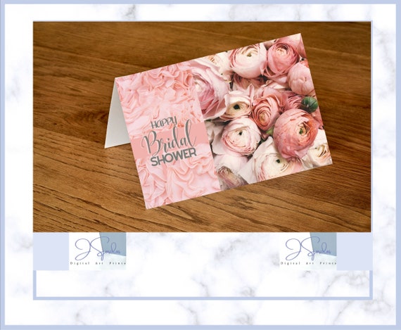 Printable Bridal Shower Card for Bride for Granddaughter | Etsy