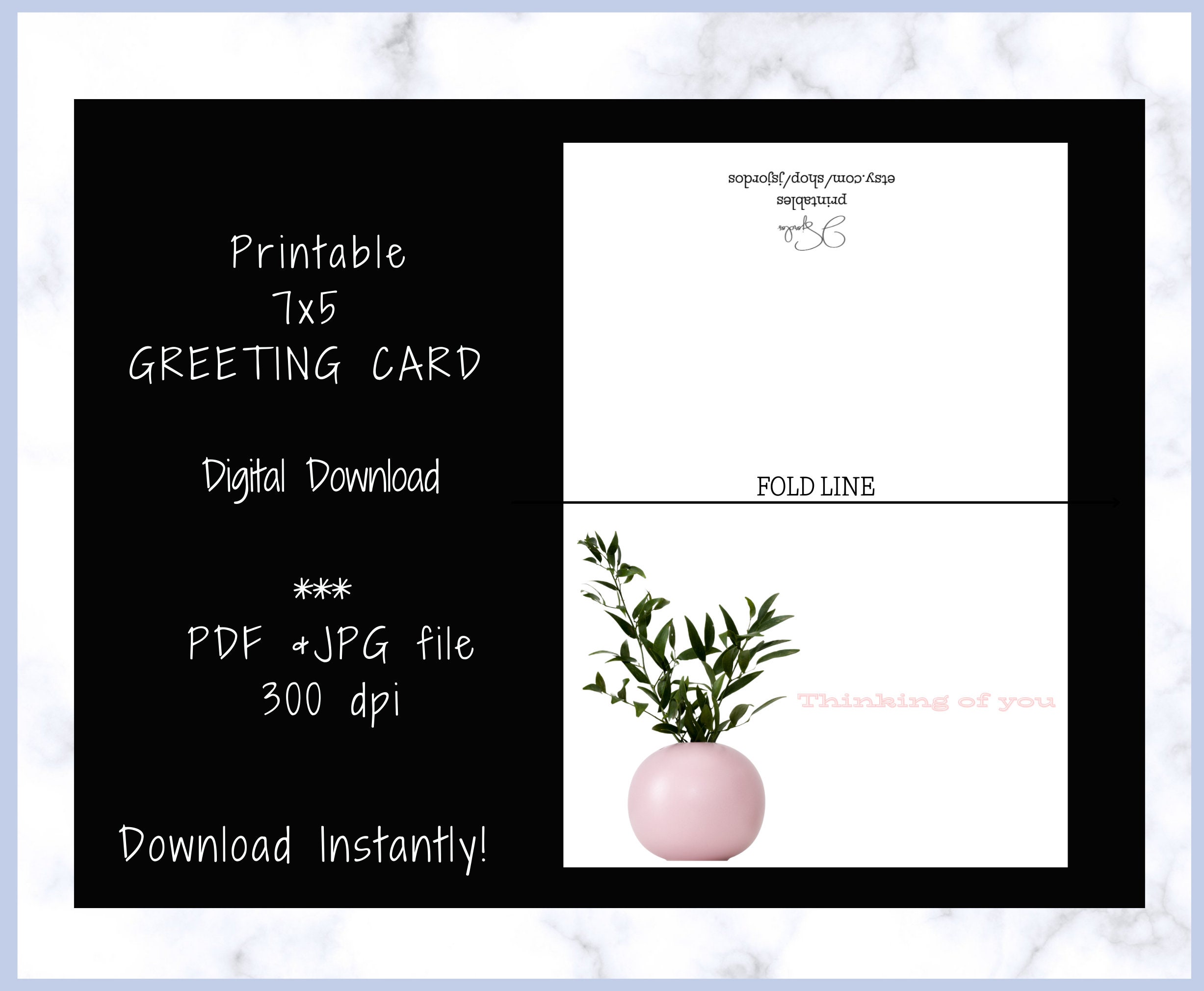 Thinking of You Card, Printable Cards Thinking of You, Cards for Friend ...