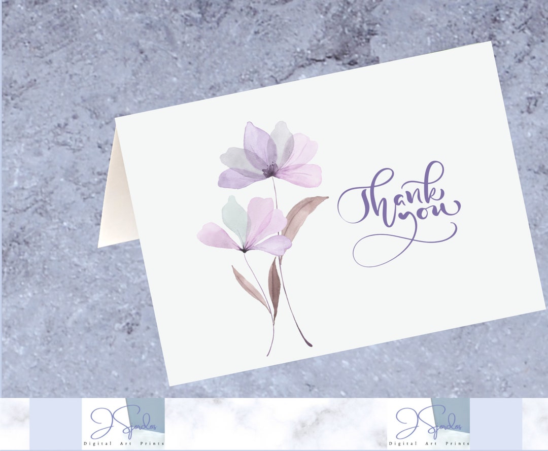 Thank You Card Printable Cards Thank You Card for Friend - Etsy
