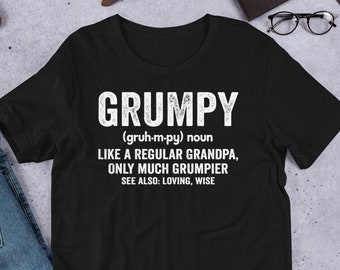 Chagrijnig als een gewone opa alleen chagrijniger T-shirt, vintage chagrijnig definitie voor vaderdag tshirt sweatshirt hoodie