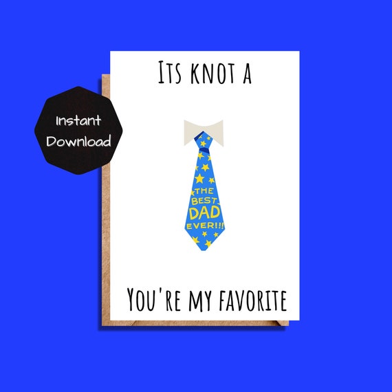 Printable Father's Day Card Funny Card for Dad | Etsy