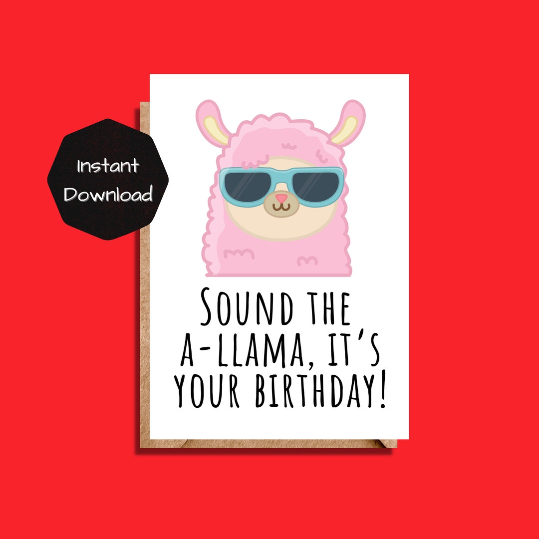 Printable Birthday Card Funny, Funny Birthday Card, Downloadable ...