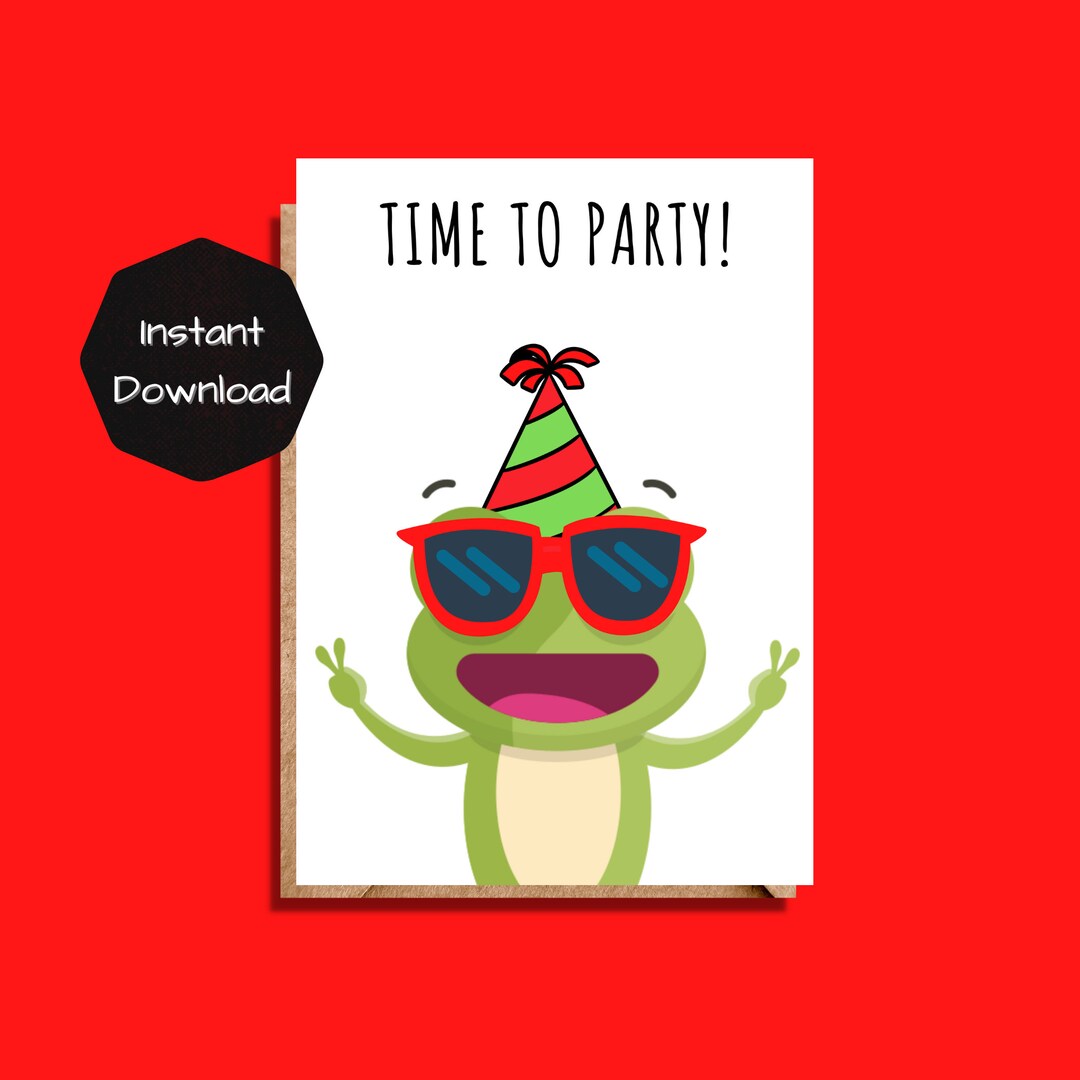 Printable Birthday Card Funny, Funny Birthday Card, Downloadable ...