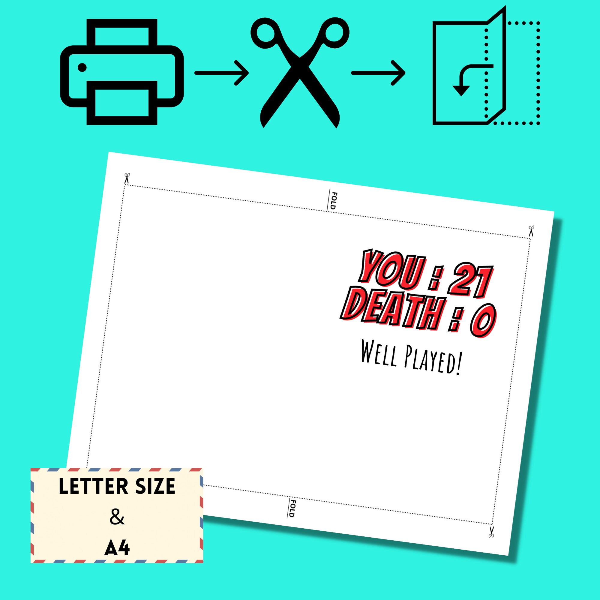 21st Birthday Card Printable, Printable Birthday Card Funny, Funny ...