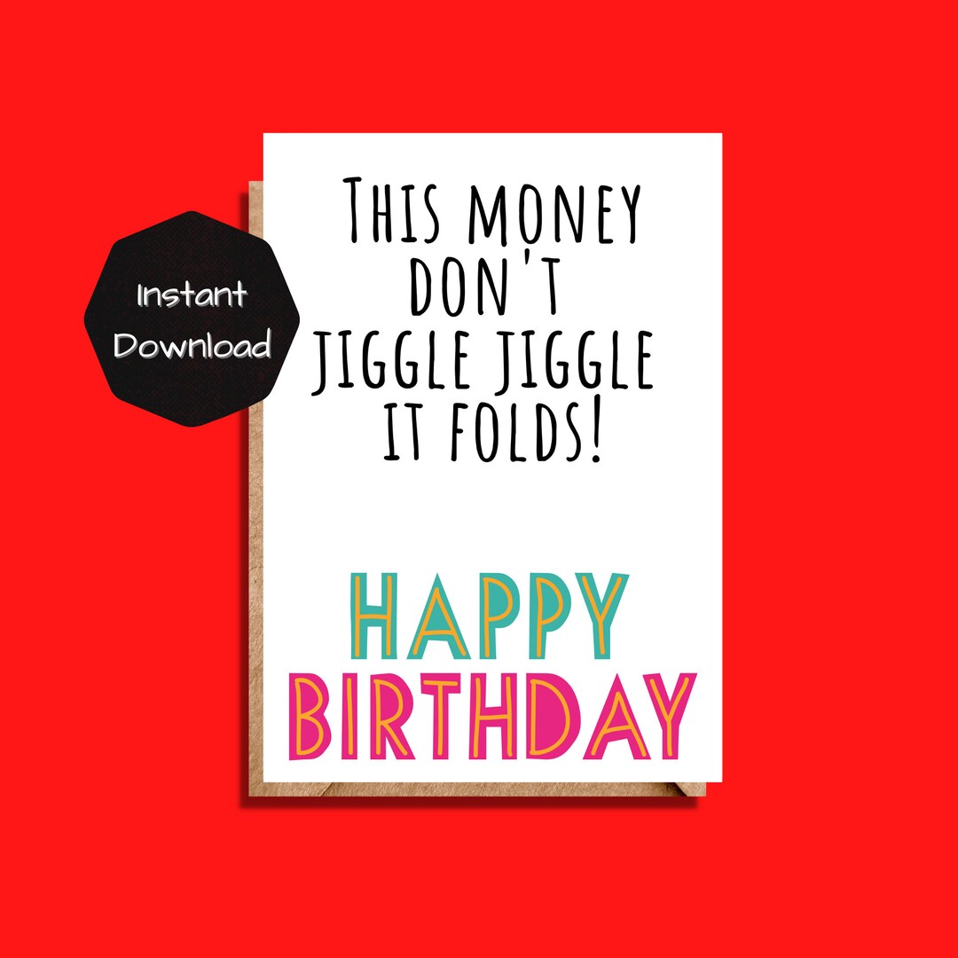 Printable Birthday Card Funny, Funny Birthday Card, Downloadable ...