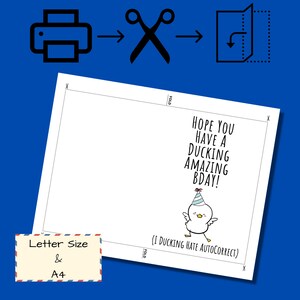 Printable Birthday Card Funny, Funny Birthday Card, Downloadable ...