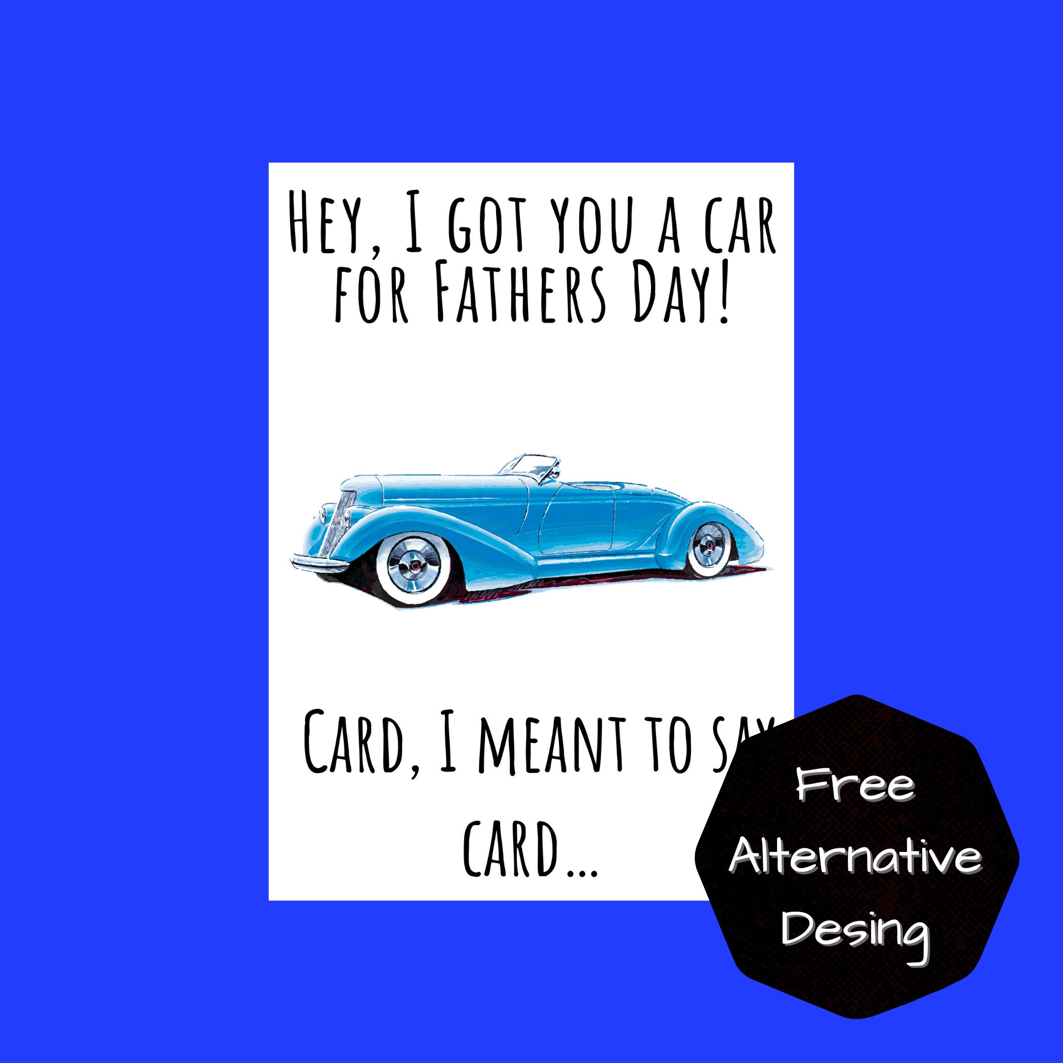Printable Father's Day Card, Funny Card for Dad, Downloadable Instant ...