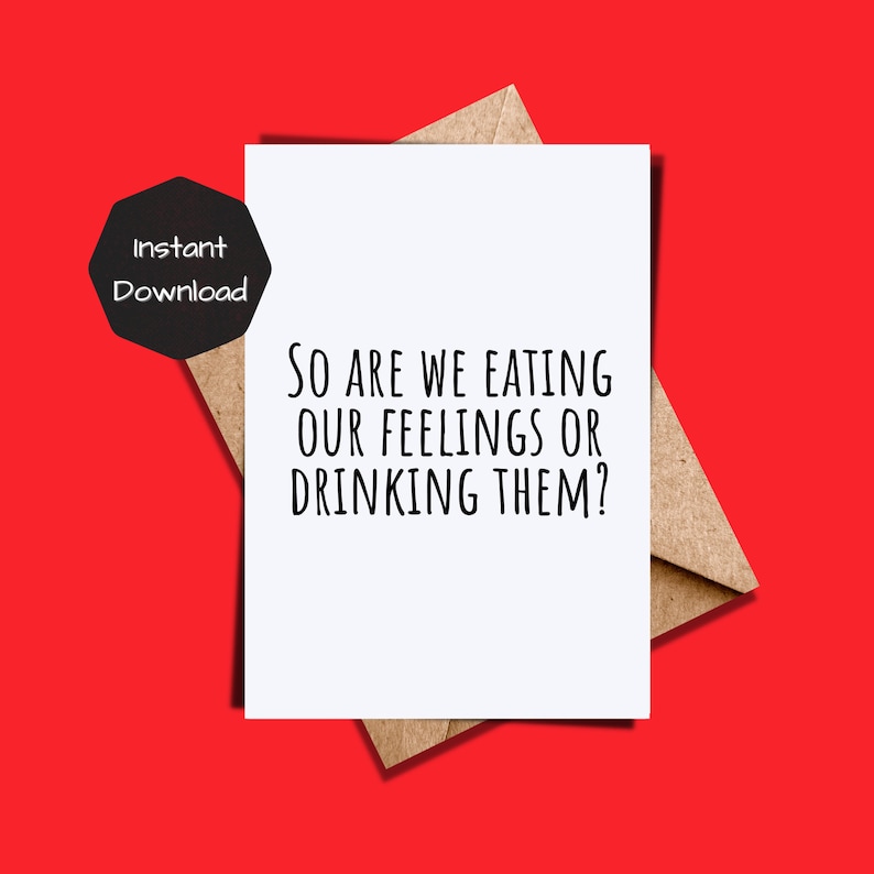 Printable Birthday Card Funny, Funny Birthday Card, Downloadable ...