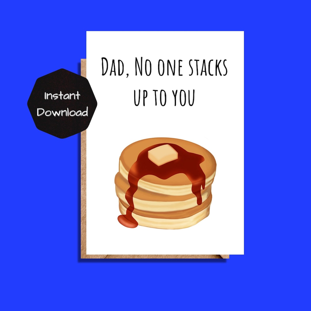 Printable Father's Day Card, Funny Card for Dad, Downloadable Instant ...