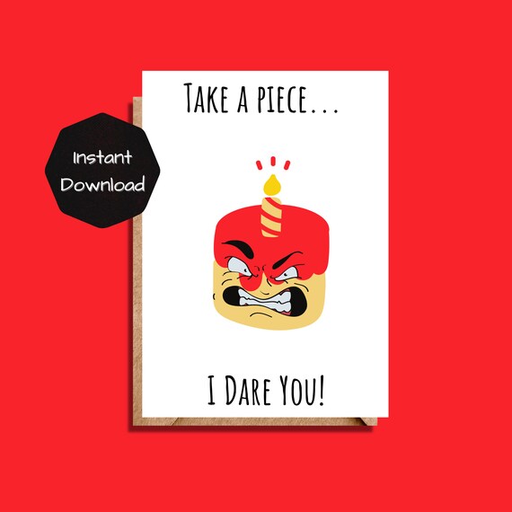 Printable Birthday Card Funny Funny Birthday Card | Etsy