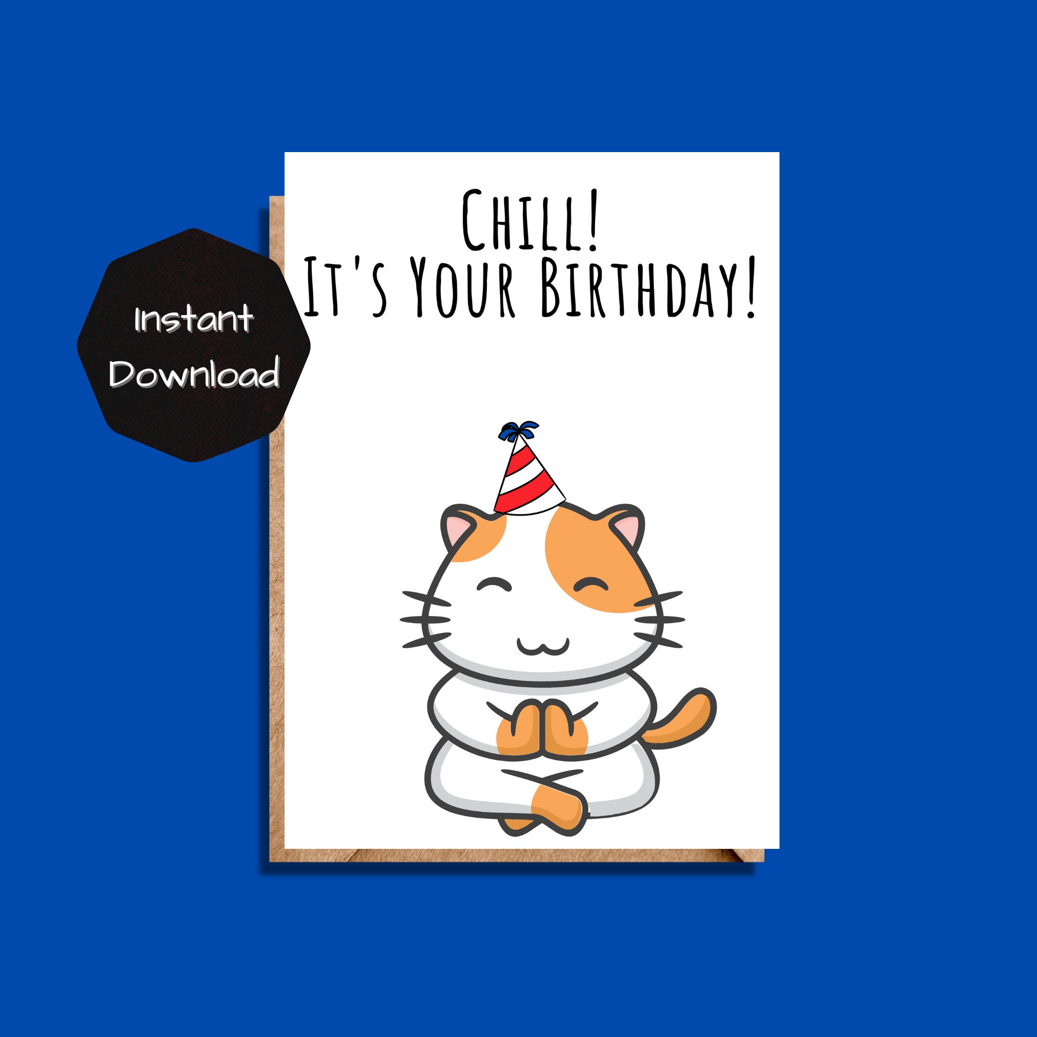 Printable Birthday Card Funny, Funny Birthday Card, Downloadable ...