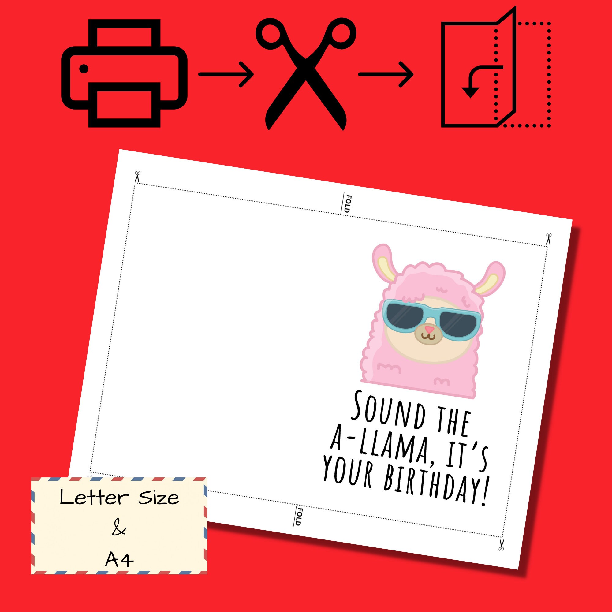 Printable Birthday Card Funny, Funny Birthday Card, Downloadable ...