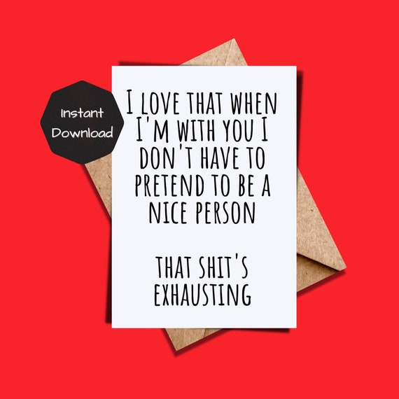 Printable Birthday Card Funny Funny Birthday Card - Etsy