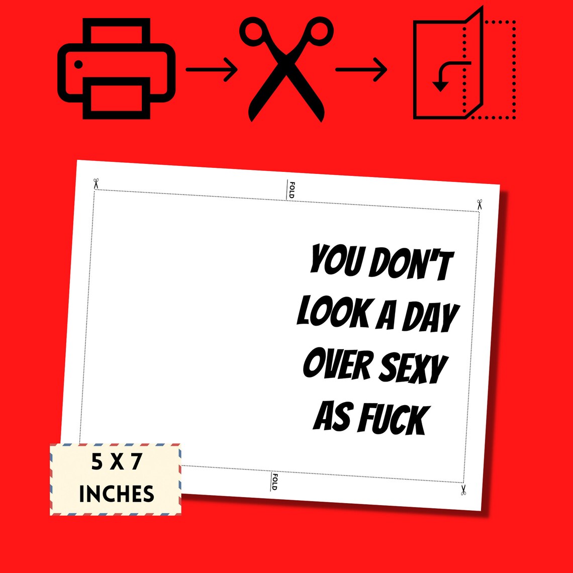 Printable Birthday Card, Funny Birthday Card, Downloadable Instant ...