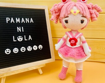 Finished Toy Sailor Chibi Moon Crochet Doll Amigurumi Chibiusa