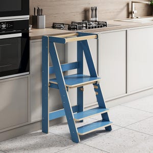 Montessori Kitchen Helper Tower—a perfect blend of functionality and style in kids furniture