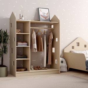 Hanger. Children's wardrobe. Clothing storage. Nursery room