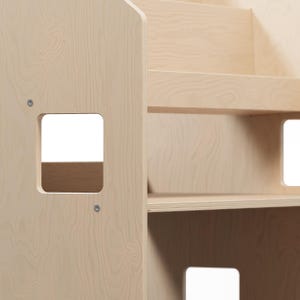 Montessori Kids Bookshelf & Toy Storage: 2-in-1 Plywood Furniture image 8