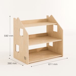 Montessori-boekenkast. Montessori-meubels. Boekenkast. Toy shelf only