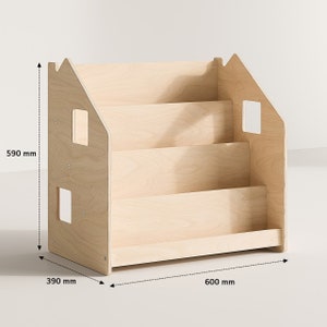 Montessori-boekenkast. Montessori-meubels. Boekenkast. Bookcase only