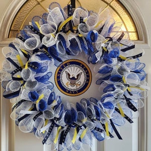 Navy wreath, service wreath, veterans wreaths military wreath
