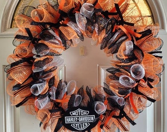 Harley Davidson Wreath, motorcycle wreath