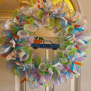 Easter Wreath, Carrot Patch Wreath, Easter Welcome