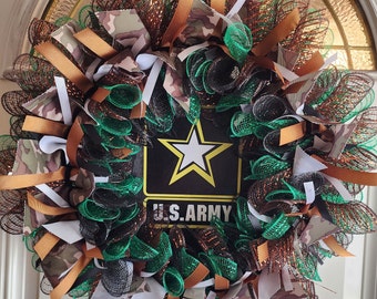 Army wreath, military wreath, service wreath