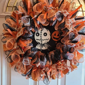 Scarecrow Sam wreath, Trick &#39;r Treat Sam