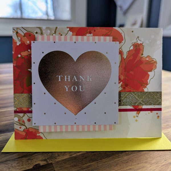 Heartfelt Thanks | Blank Thank You Greeting Card