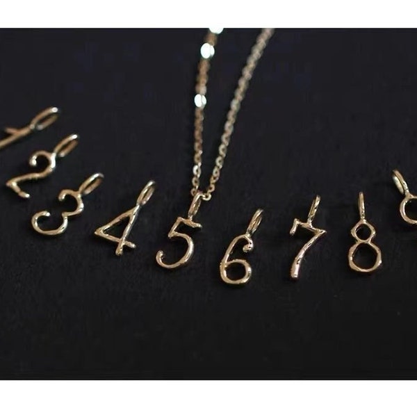 Number Charms Etsy