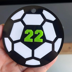 Soccer Bag Name Tags | Sports Keychain | Personalized Sports Keychain | Bag Tag | Luggage | Keychain | Personalized Sports Tag | Team Gift