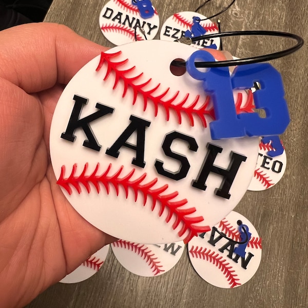 Baseball Bag Name Tags | Sport Keychains | Personalized Sports Keychain | Bag Tag | Luggage | Keychain | Personalized Sports Tag | Team Gift