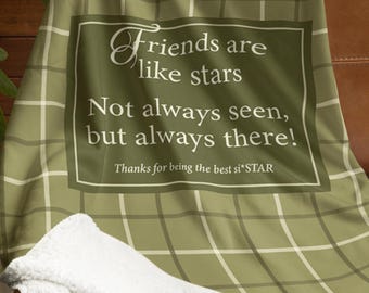 Bestie Sherpa Fleece Blanket - Personalized Christmas Gift