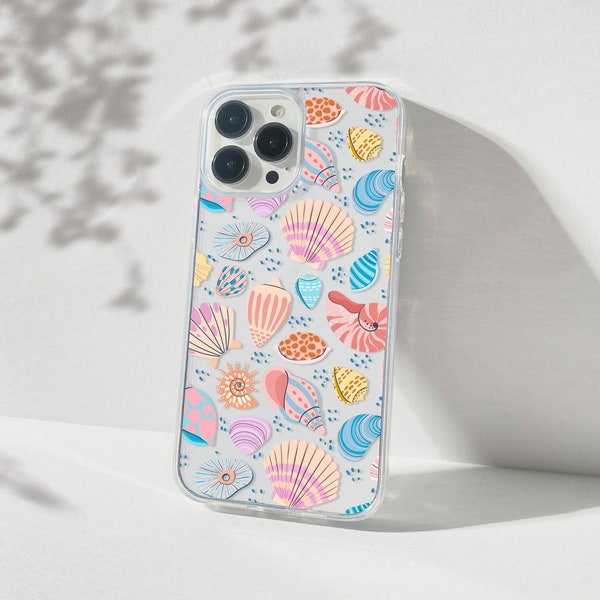 Summer iPhone 15 Pro Case Seashell Etsy