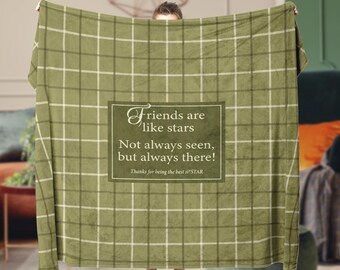 Best Friend Blanket – Old Money Aesthetic, Friendship Blanket, Christmas Blanket for Sister, Bestie Sherpa Blanket, Girlfriend to Girlfriend