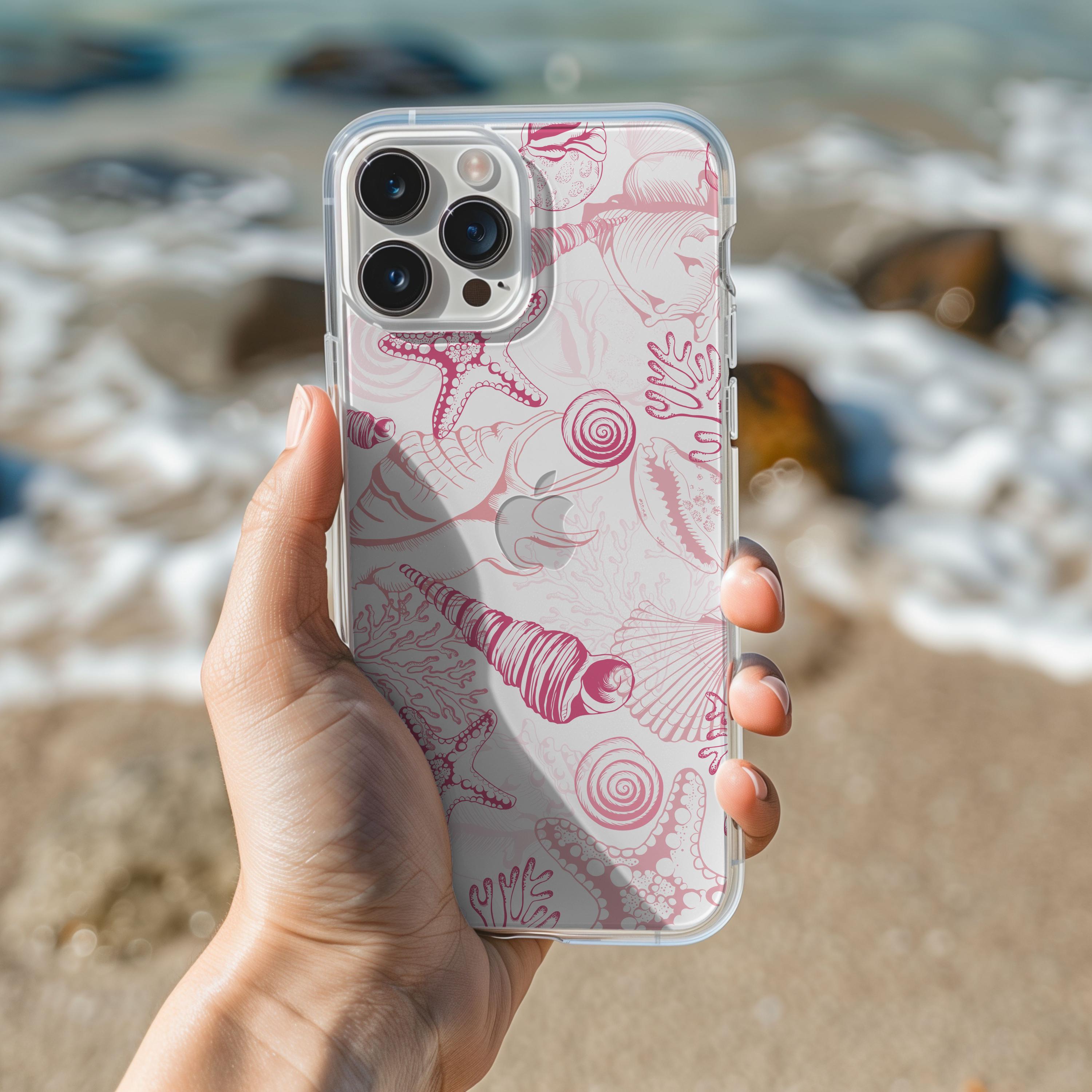 AICase Coque IPhone 16 Pro – Rose Fluo Transparente, MagSafe, Tendance Girly, Protection Antichoc