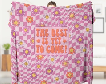 Friendship Blanket, Preppy Aesthetic Room Decor, Inspirational Quotes, Daily Affirmations, Teenage Girl Gift, Dorm Room Best Friend Gifts