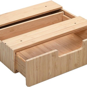 Bamboo Mountable Drawer for Under Desk, Office Supply Storage for Pens Pencils Paper & More 9.5 x 7.5 x 2.5 INCHES