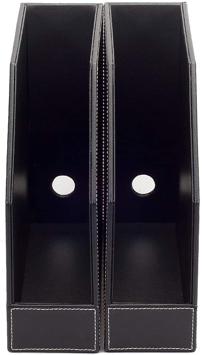 Reception File Folder Magazine Holder MobileVision Bamboo Vertical File Folder Organizer - 2 ...