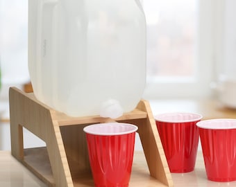 Supporto per brocca d'acqua in bambù: distributore di bevande elevato