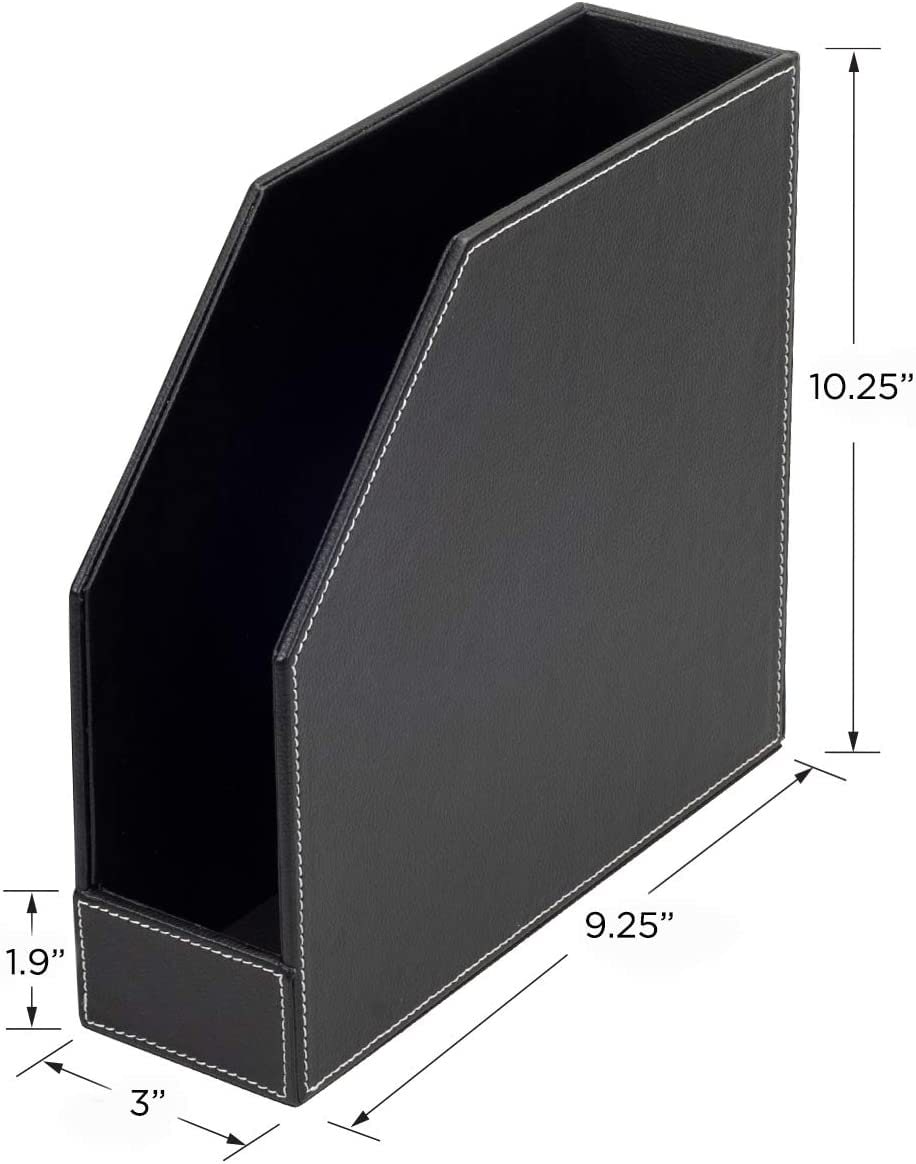 Reception Folder Magazine Holder MobileVision Bamboo Vertical File Folder Organizer - 2 ...